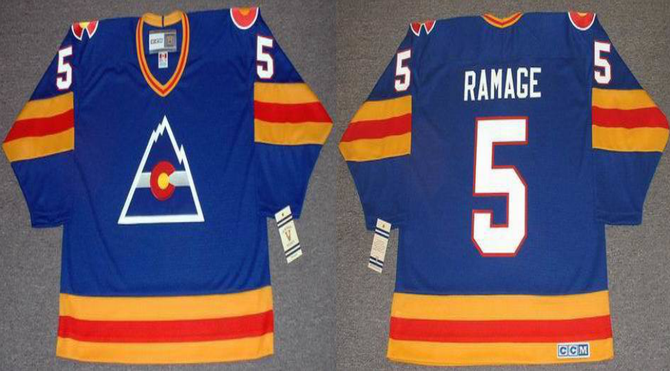 2019 Men Colorado Avalanche #5 Ramage blue CCM NHL jerseys->st.louis blues->NHL Jersey